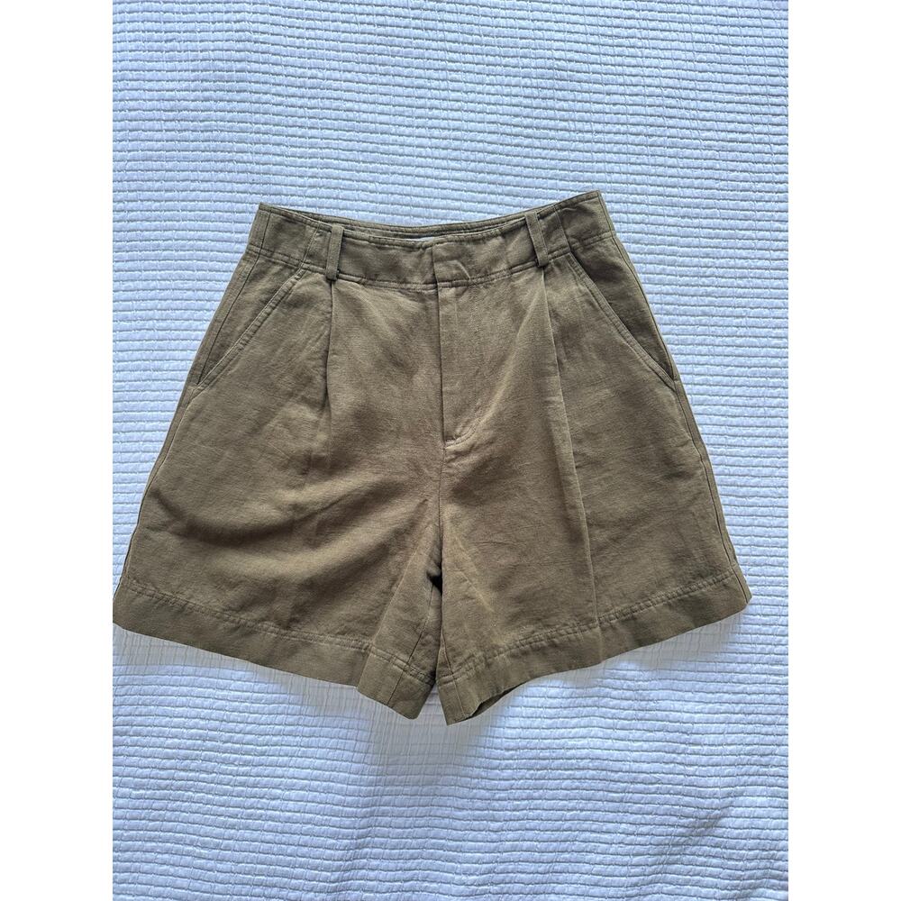 Apiece Apart / Francoise Pleated Short - 4 / Olive